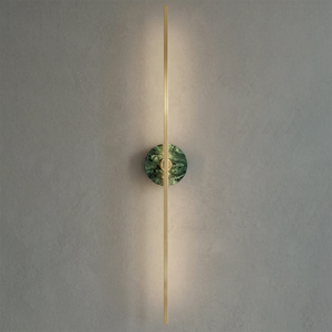Essential Alabaster Brass Wall Sconce - Emerald Luxury Light Accent | HoaiLamp