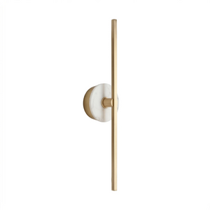 Essential Alabaster Brass Wall Sconce- Pure Alabaster Minimalist Design | HoaiLamp