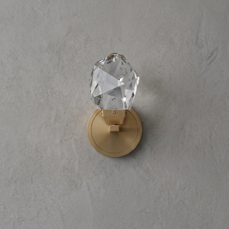 Faceted Crystal, Lit From Below
