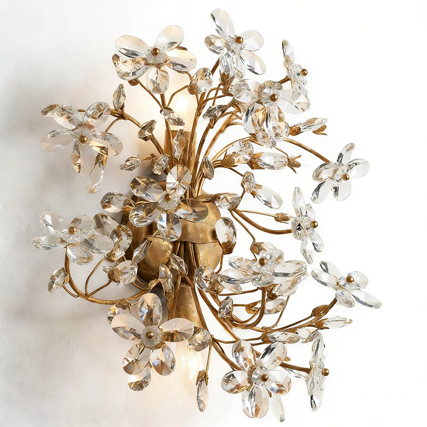 Fiore Wall Lamp - Luxurious Gilded Amber Bloom | HoaiLamp