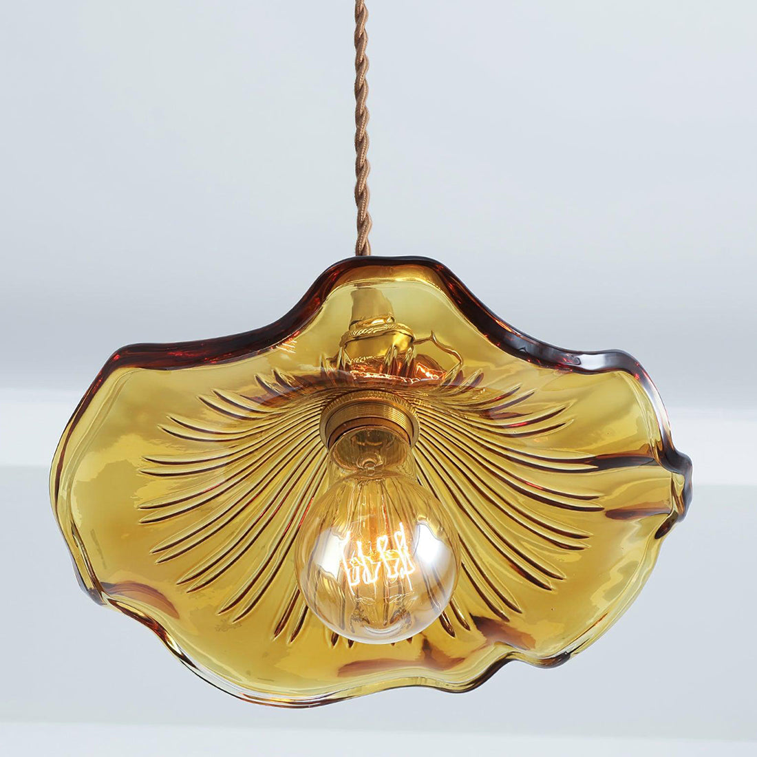 Floral Glass Pendant Light - view 22 | Hoailamp