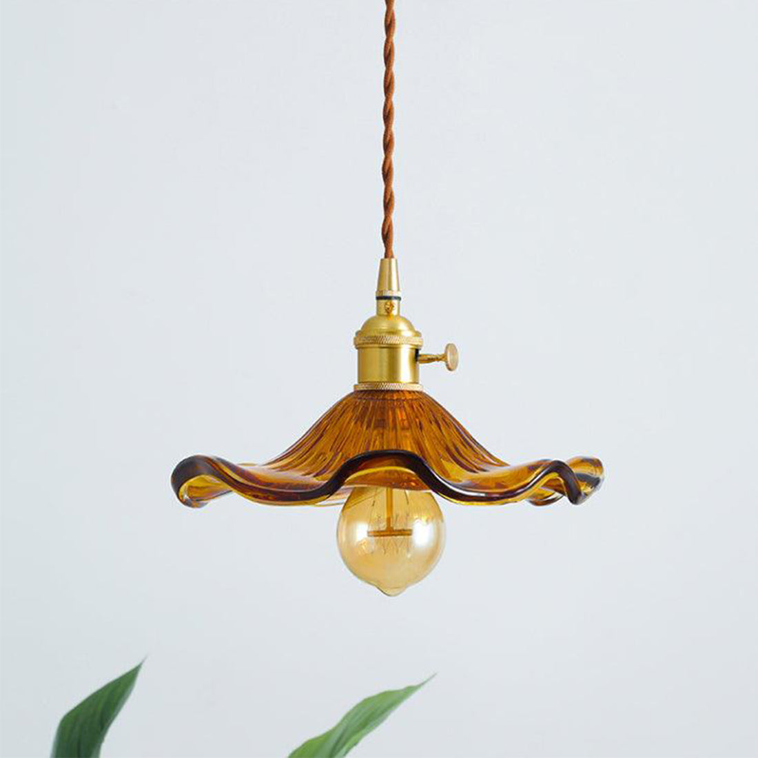 Floral Glass Pendant Light - view 18 | Hoailamp