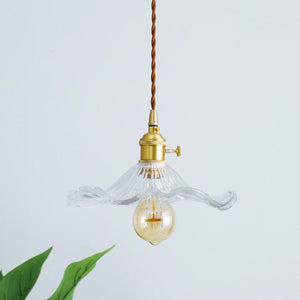 Floral Glass Pendant Light - view 17 | Hoailamp