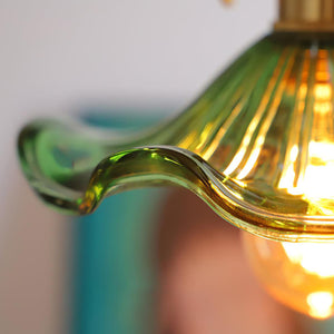 Floral Glass Pendant Light - view 28 | Hoailamp