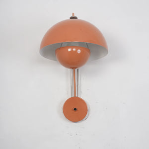 Flower Bud Wall Lamp - Shrimp Pink Earthy Tone Decor | HoaiLamp