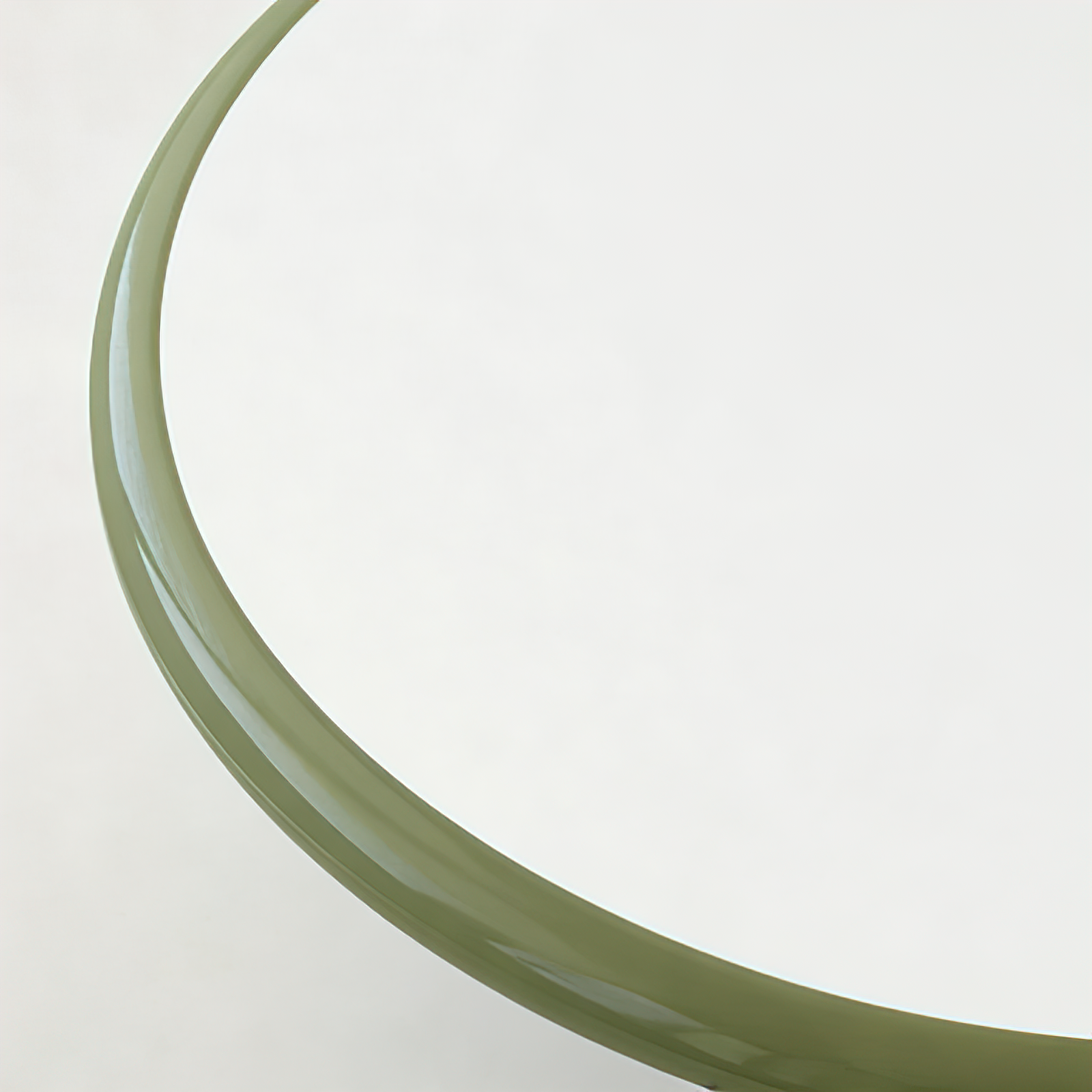 French Retro Cream Saucer Ceiling Lamp - Curved Iron Base Trim Structural Macro View | HoaiLamp