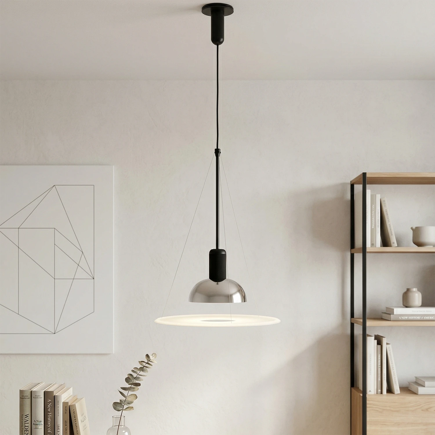 Frisbee Pendant Light - Minimalist Studio Gallery View | HoaiLamp