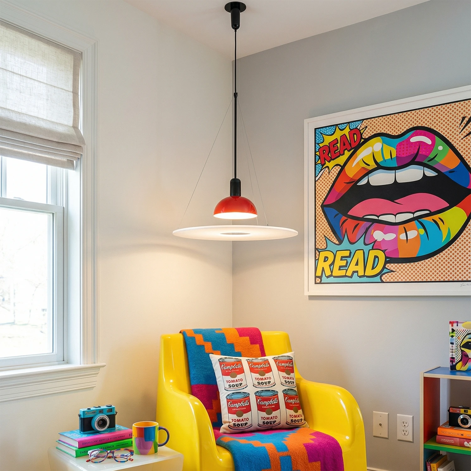 Frisbee Pendant Light - Pop Art Creative Corner | HoaiLamp