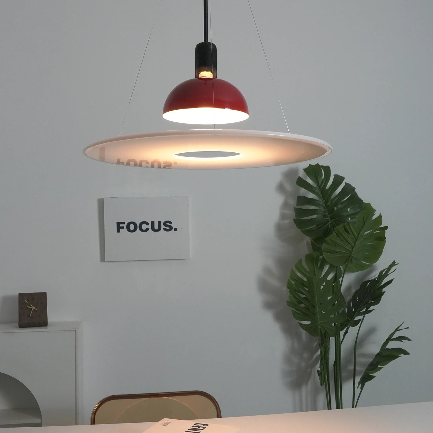 Frisbee Pendant Light - Scandi Minimalist Wall Context | HoaiLamp