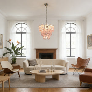 Frostelle Bloom Chandelier - Majestic Living Room View | HoaiLamp