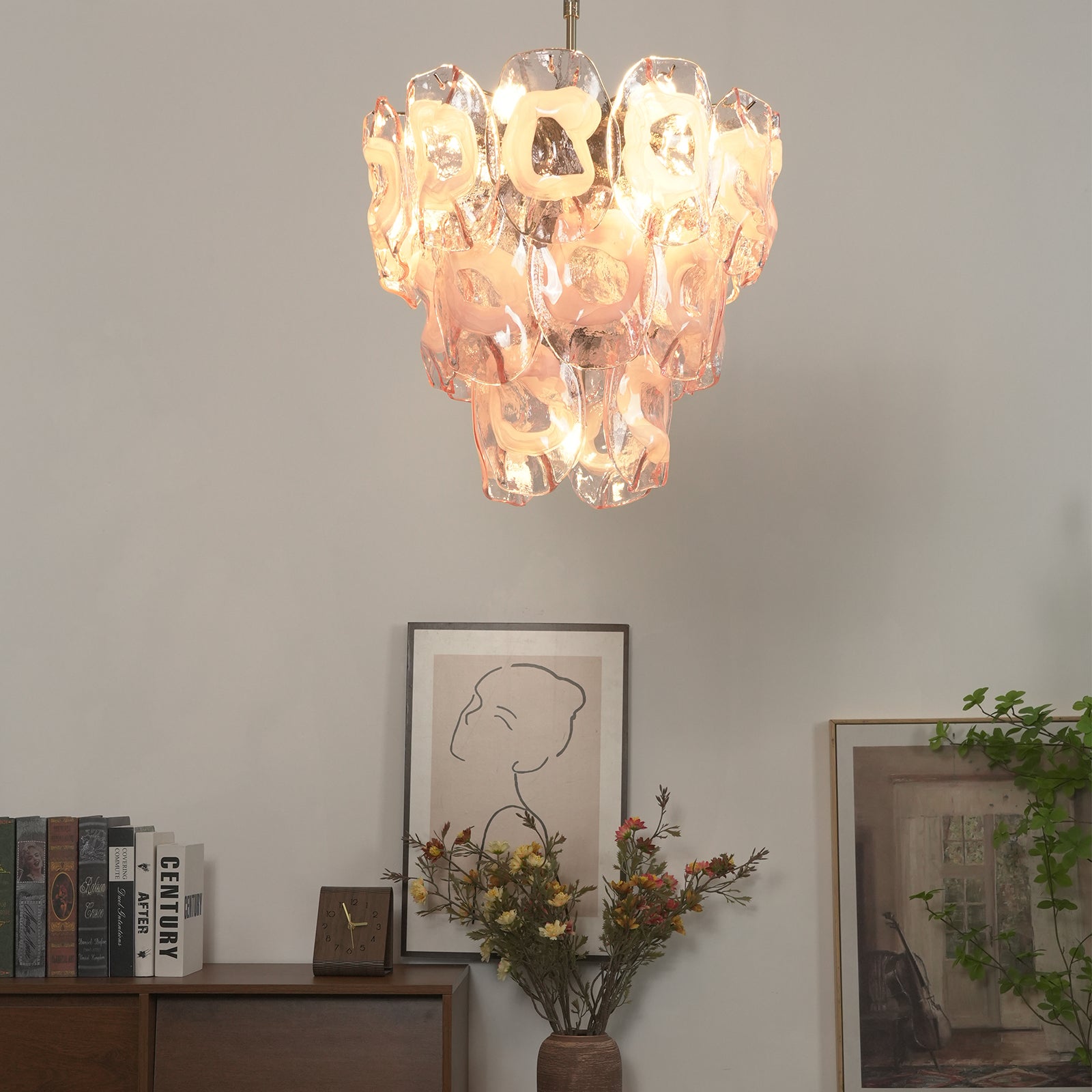 Frostelle Bloom Chandelier - Artistic Gallery Corner | HoaiLamp