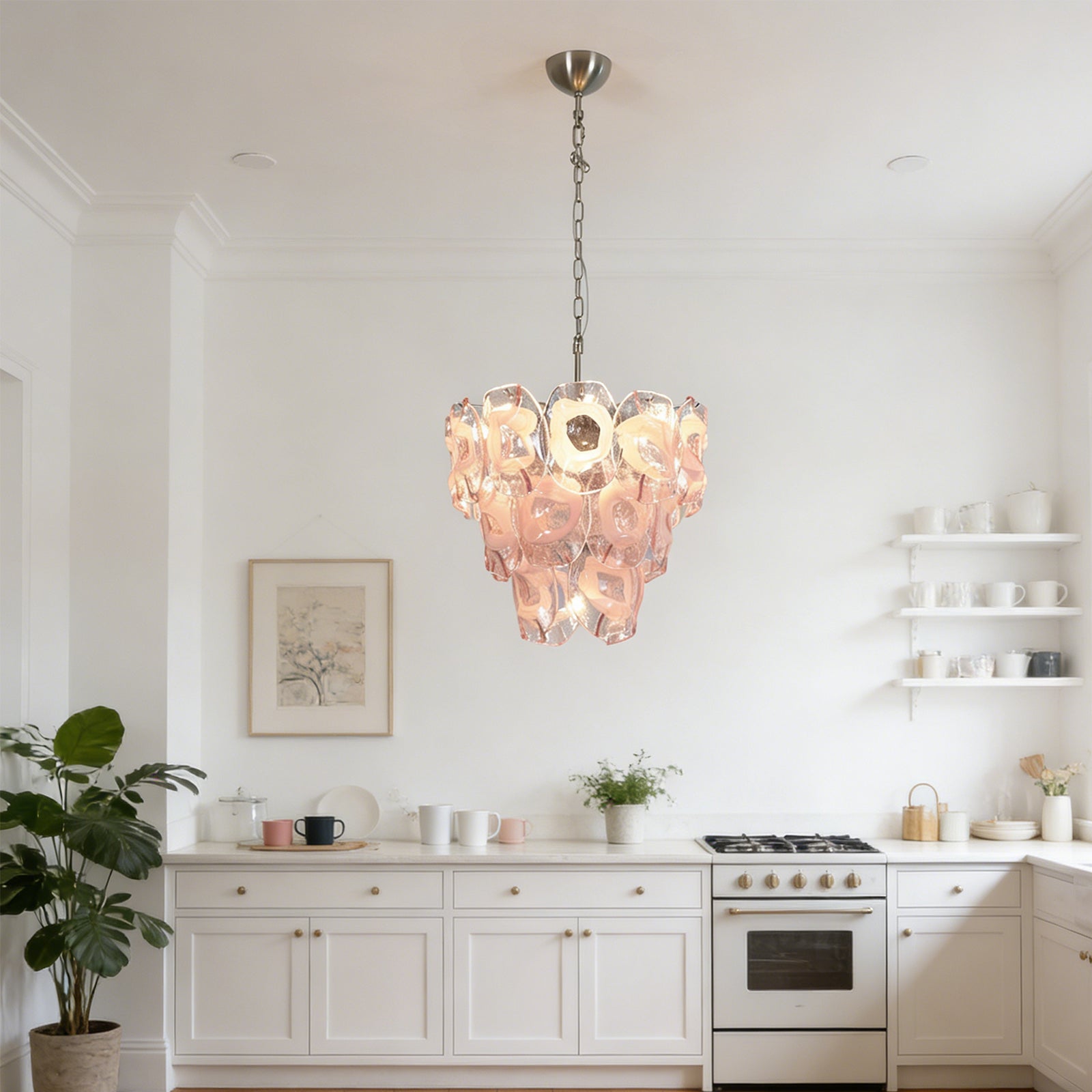 Frostelle Bloom Chandelier - Modern French Kitchen Glow | HoaiLamp