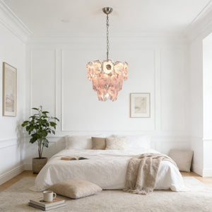 Frostelle Bloom Chandelier - Serene Bedside Sanctuary | HoaiLamp
