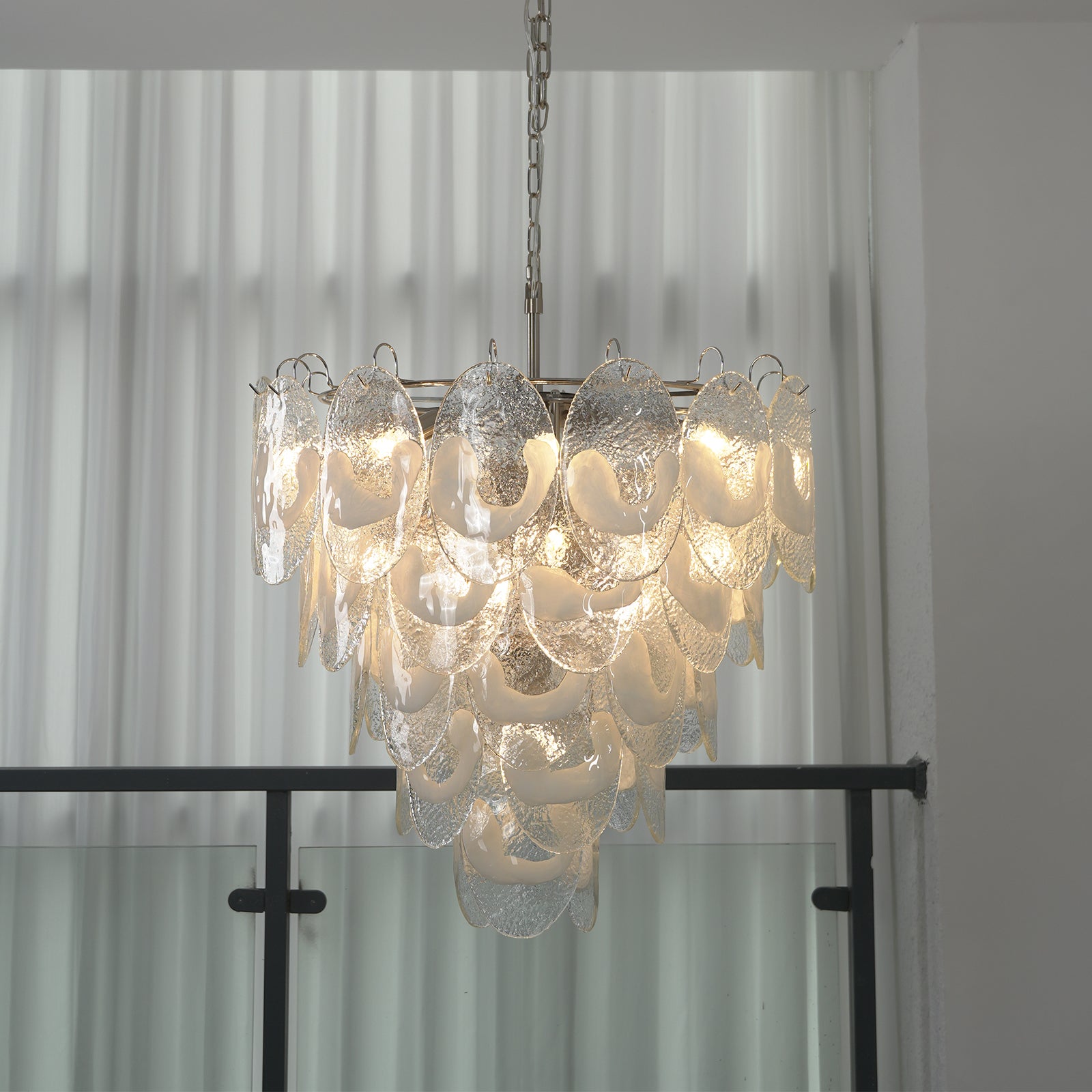 Frostelle Murano Chandelier - Urban Balcony Radiance | HoaiLamp