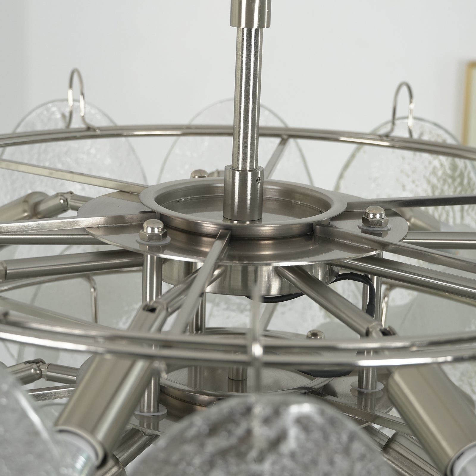 Frostelle Murano Chandelier - Geometric Frame Engineering | HoaiLamp