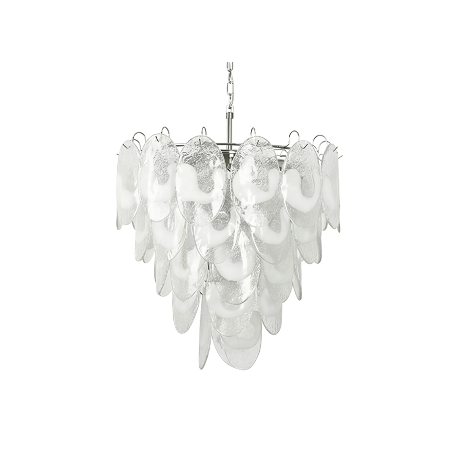 Frostelle Murano Chandelier - Studio White Background Silhouette | HoaiLamp