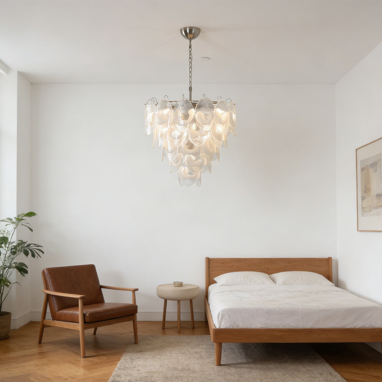 Frostelle Murano Chandelier - Modern Classic Suite Layout | HoaiLamp