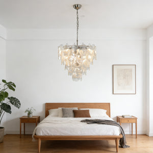 Frostelle Murano Chandelier - Serene Bedside Glow | HoaiLamp