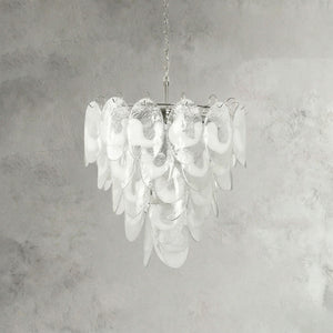 Frostelle Murano Chandelier - Ethereal Stucco Studio View | HoaiLamp