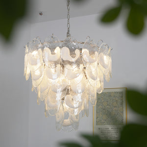 Frostelle Murano Chandelier - Radiant Botanical Ambiance | HoaiLamp