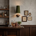 Fuso Walnut Spindle Wall Sconce