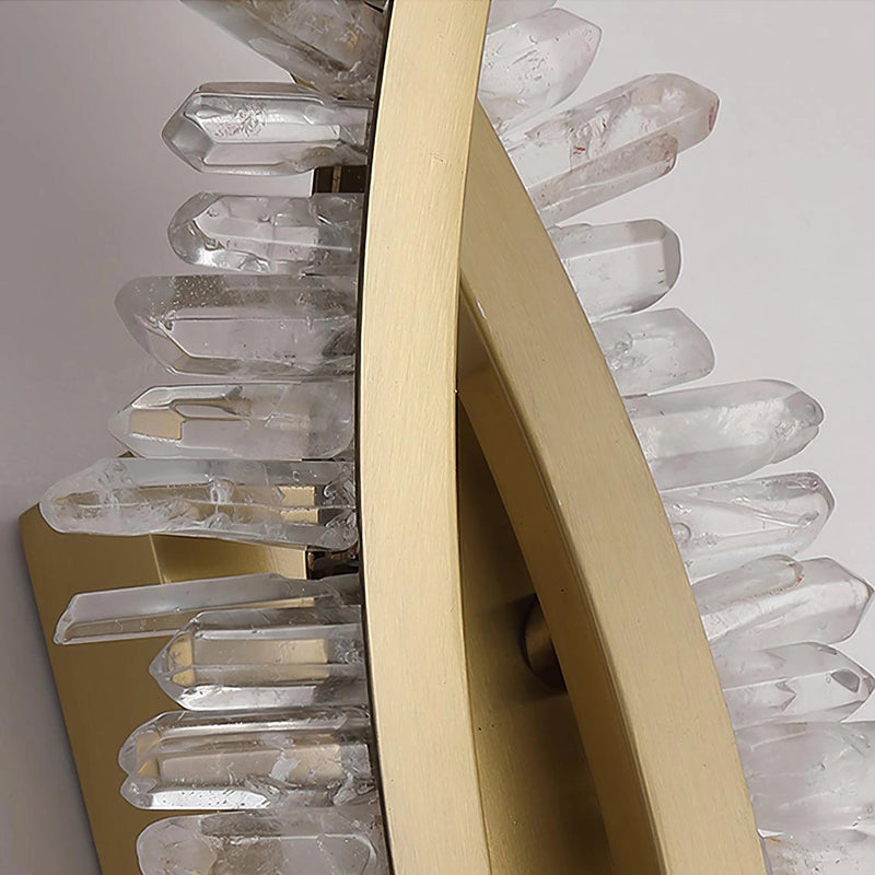 Sculptural Brushed Brass Arc Frame