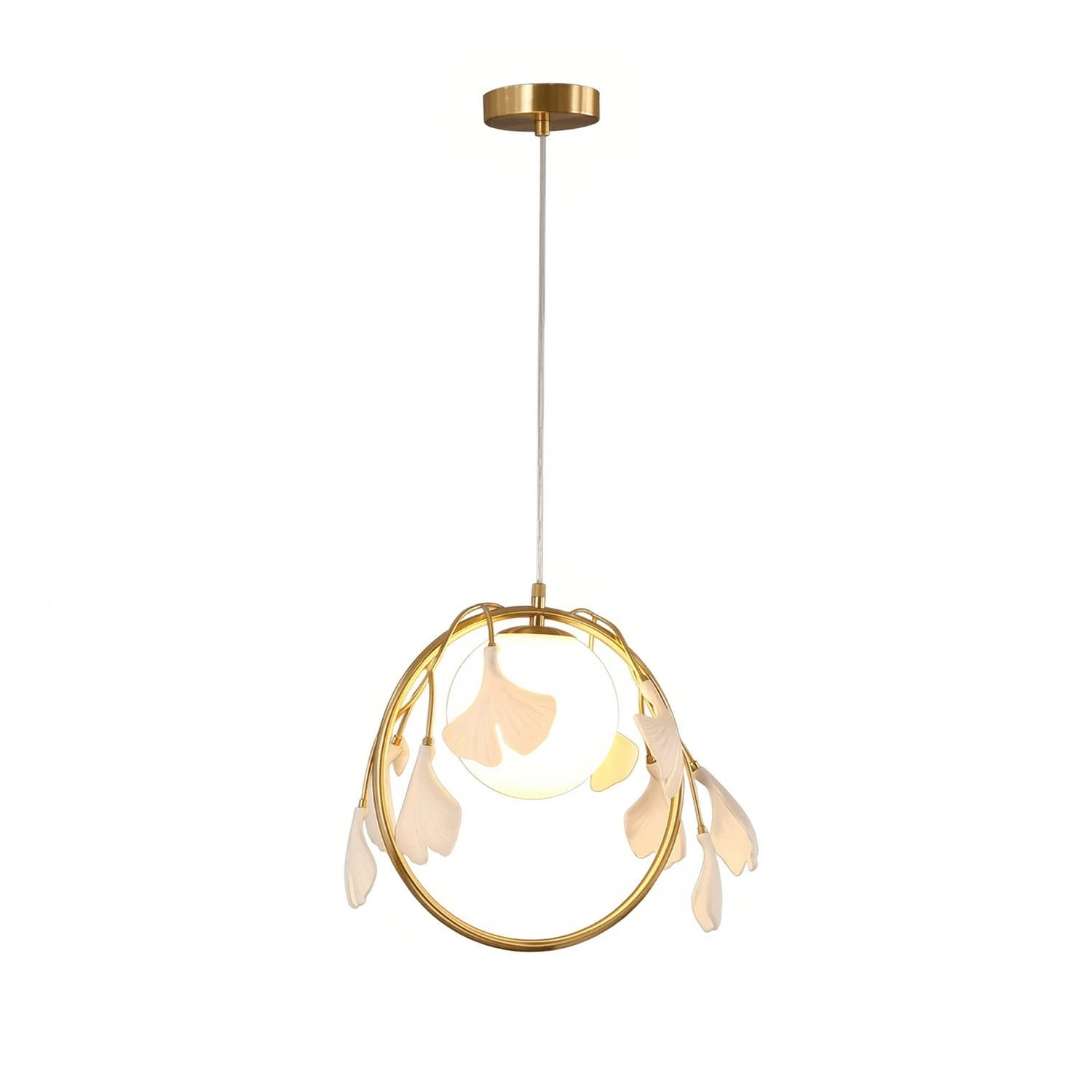 Gingko Pendant Lamp - Slender Vertical Artistry | HoaiLamp