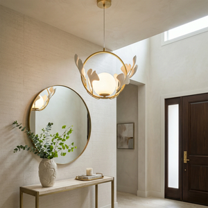 Gingko Pendant Lamp - Elegant Foyer Statement | HoaiLamp