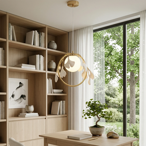 Gingko Pendant Lamp - Intellectual Library Nook | HoaiLamp