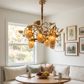 Grapevine Cluster Glass Chandelier