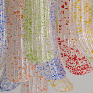 Murano Wave Point Chandelier - Vibrant Spectrum Detail | HoaiLamp