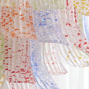 Murano Wave Point Chandelier - Fluid Glass Movement | HoaiLamp