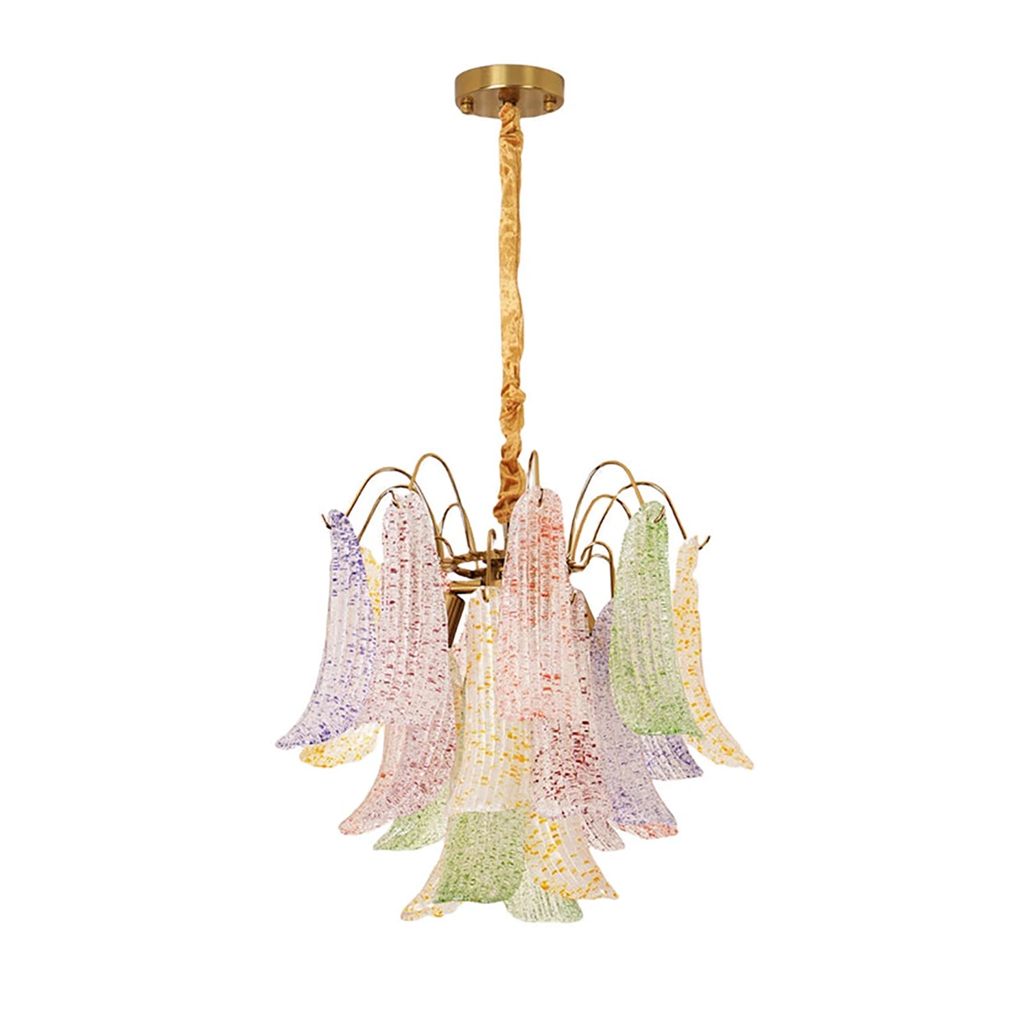 Murano Wave Point Chandelier - Pastel Dream Spectrum | HoaiLamp