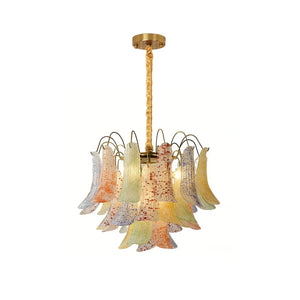 Murano Wave Point Chandelier - Artistic Candy Cluster | HoaiLamp