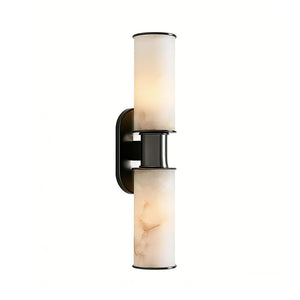 Harlyn Alabaster Sconce - Bold Matte Black Accent | HoaiLamp