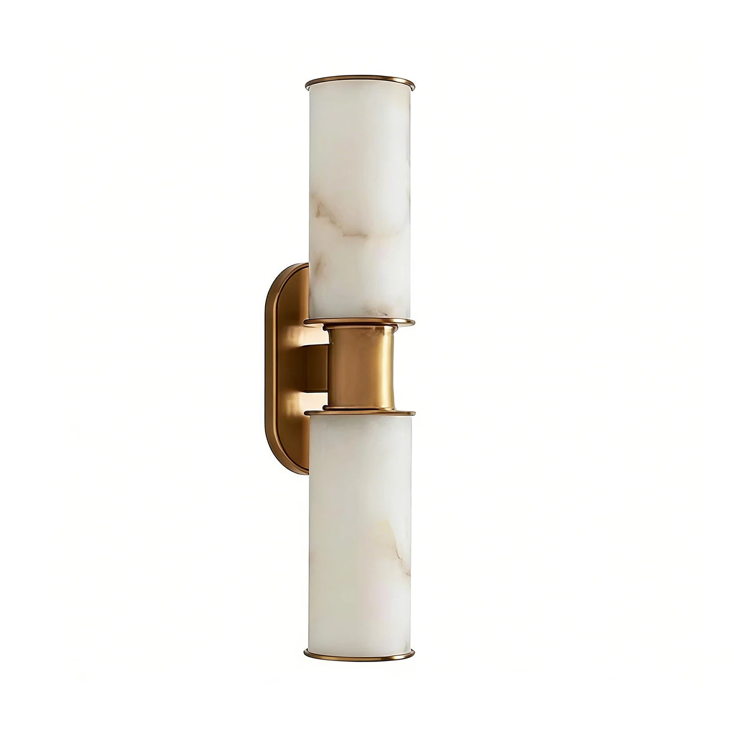 Harlyn Alabaster Sconce - Timeless Brushed Brass | HoaiLamp
