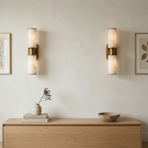 Harlyn Alabaster Sconce - Minimalist Console Pairing | HoaiLamp