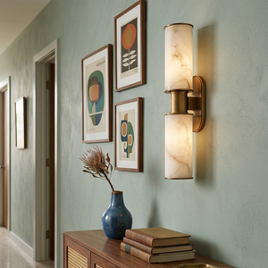 Harlyn Alabaster Sconce - Sage Corridor Artistry | HoaiLamp