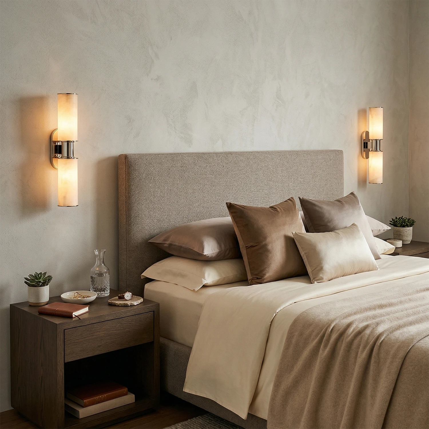 Harlyn Alabaster Sconce - Serene Bedside Sanctuary | HoaiLamp