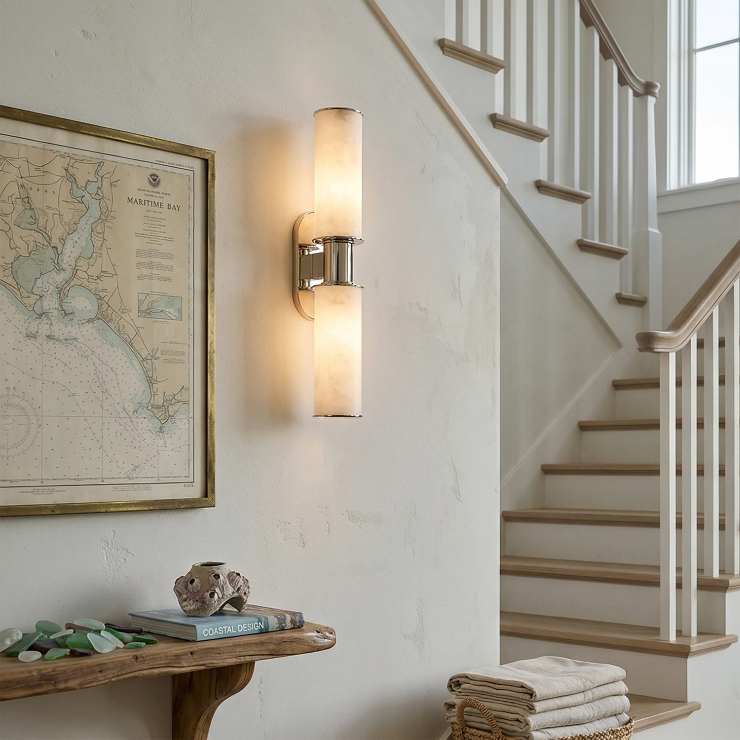 Harlyn Alabaster Sconce - Grand Staircase Welcome | HoaiLamp