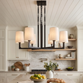 Hollis Hammered Iron Chandelier