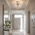 Isolde Glass Petal Sputnik Flush Mount Ceiling Light