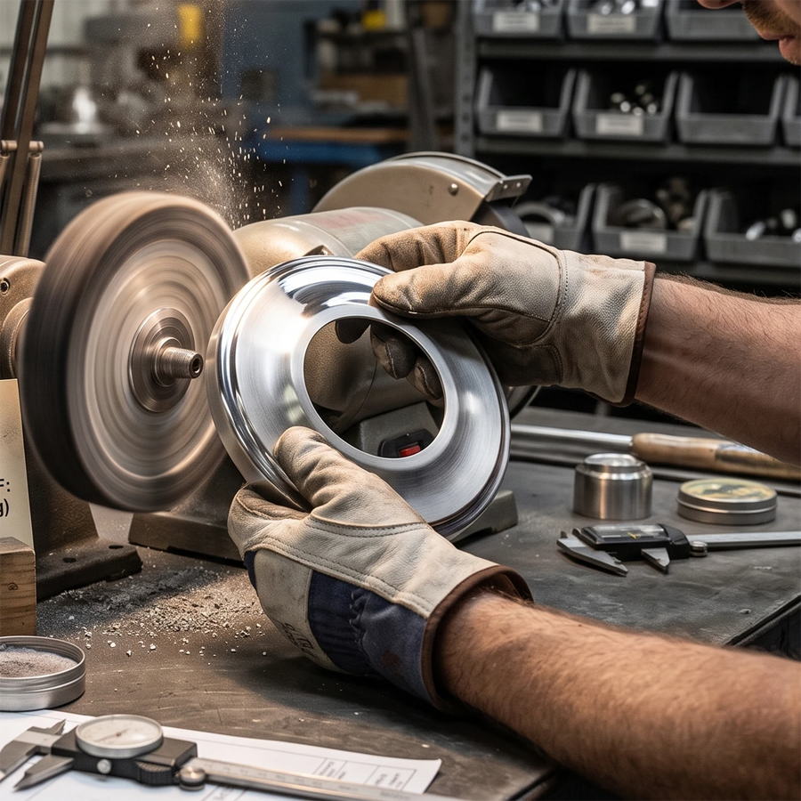 Meticulous Metal PolishingShowcases premium texture and brilliant luster.