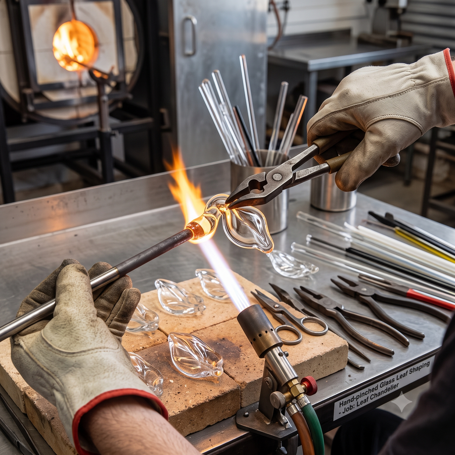 Hand-Pinched ShapingCrafted manually using artisan torches.