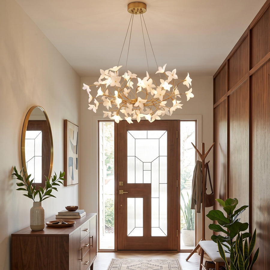 Jessamy Glass Flower Chandelier