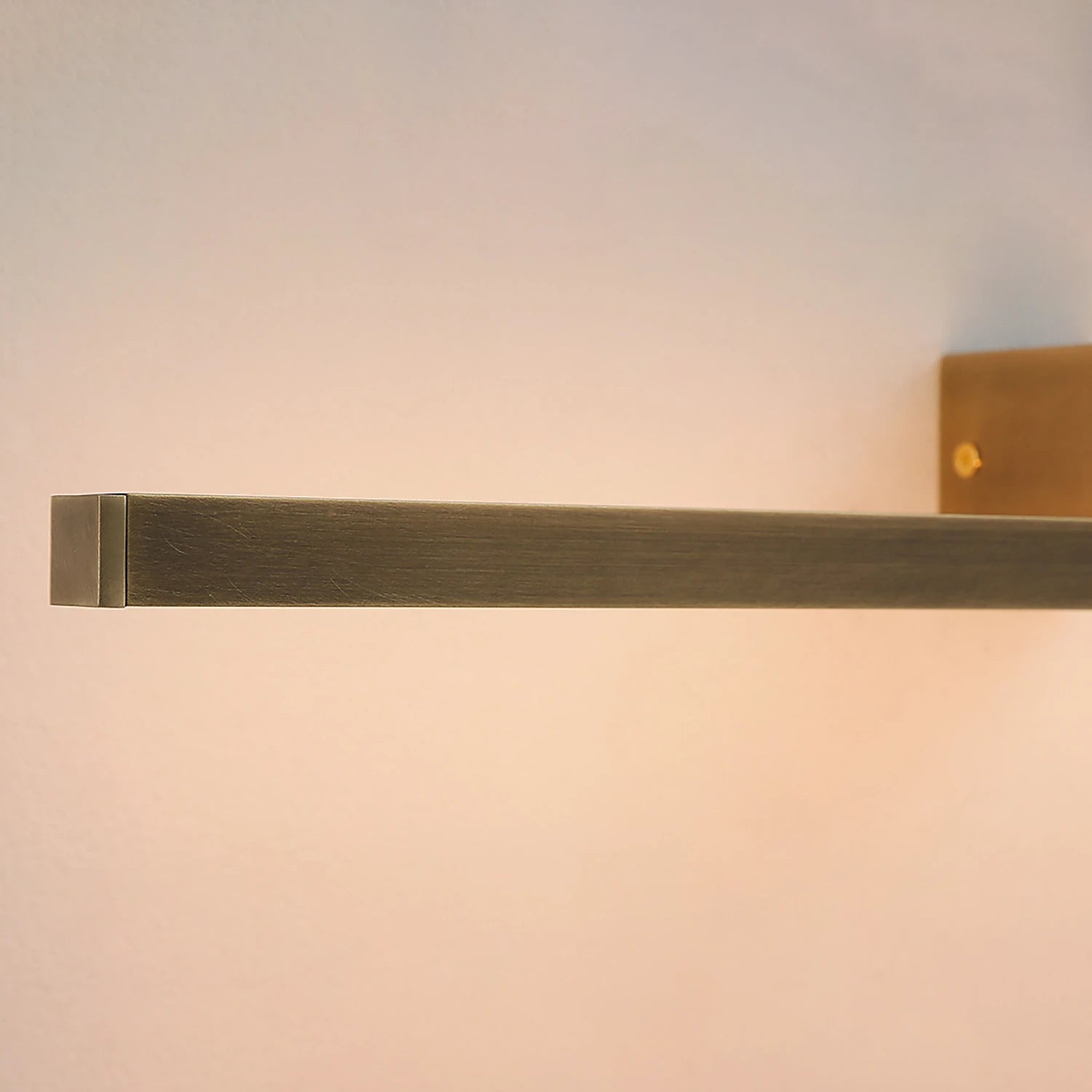 Kivana Brass Linear LED Wall Sconce-Slim Profile Linear Aesthetic View | HoaiLamp
