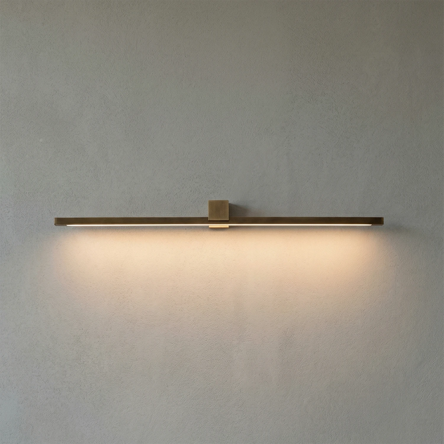 Kivana Brass Linear LED Wall Sconce -Warm Downlight Wash Effect | HoaiLamp