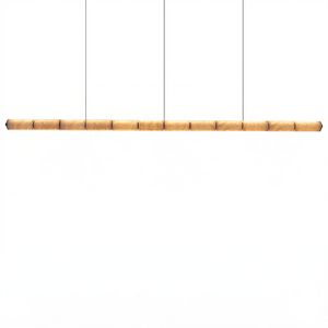 Linear Alabaster LED Chandelier - Extra Long Eight-Section Executive Scale | HoaiLamp