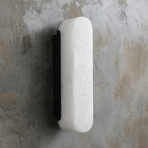Luxury Alabaster Vertical Wall Lamp - Minimalist Industrial Concrete Wall Sconce | HoaiLamp