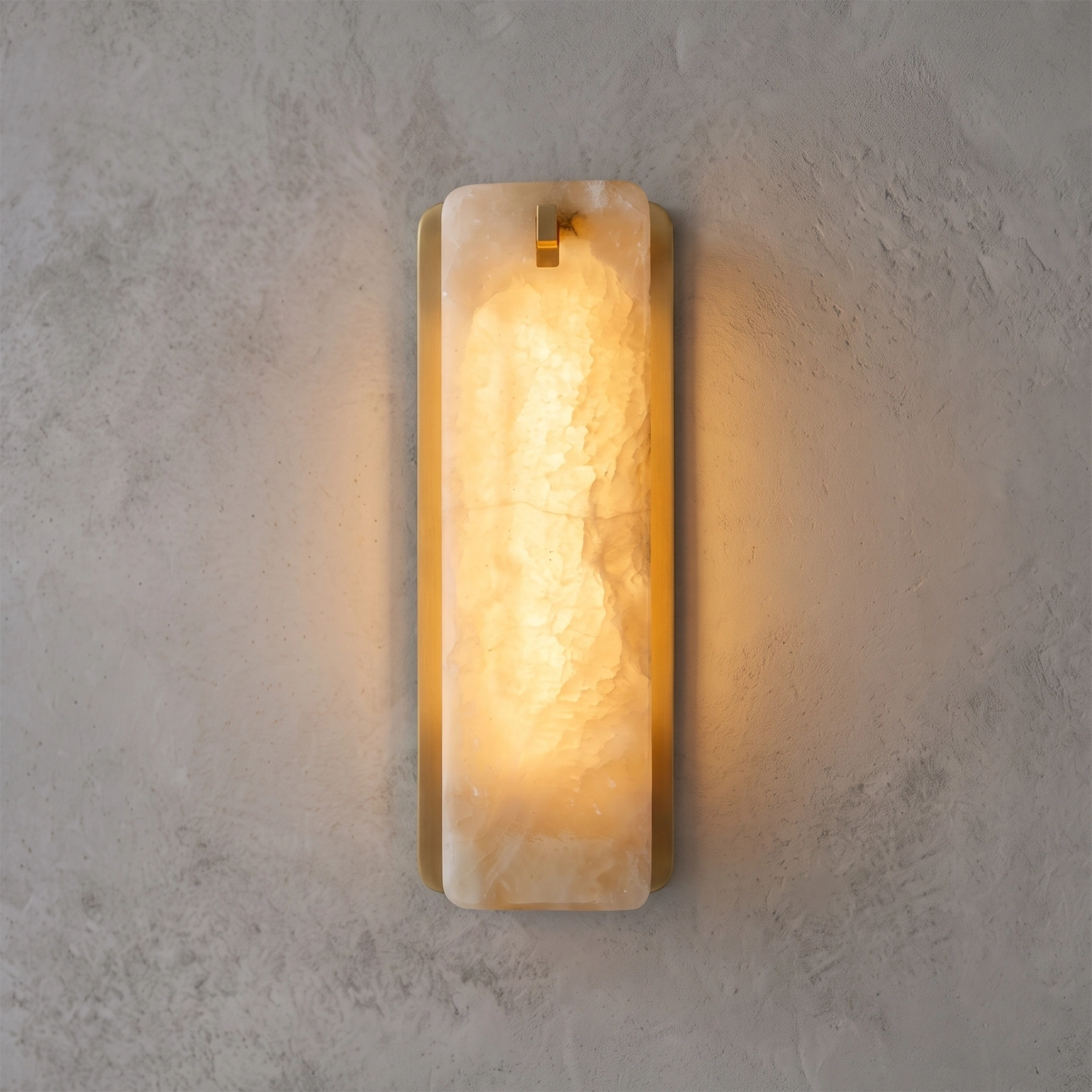 Marlowe Alabaster Panel Wall Lamp - view 12 | Hoailamp